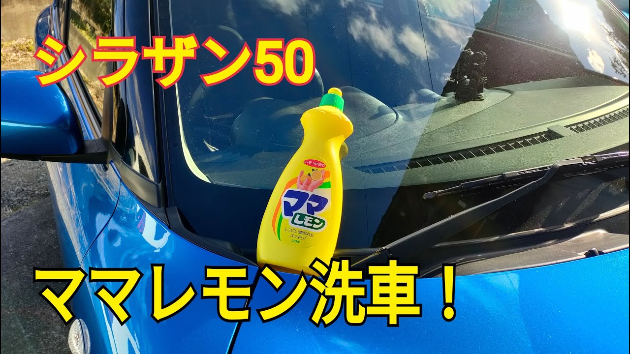 シラザン５０　ママレモン洗車！