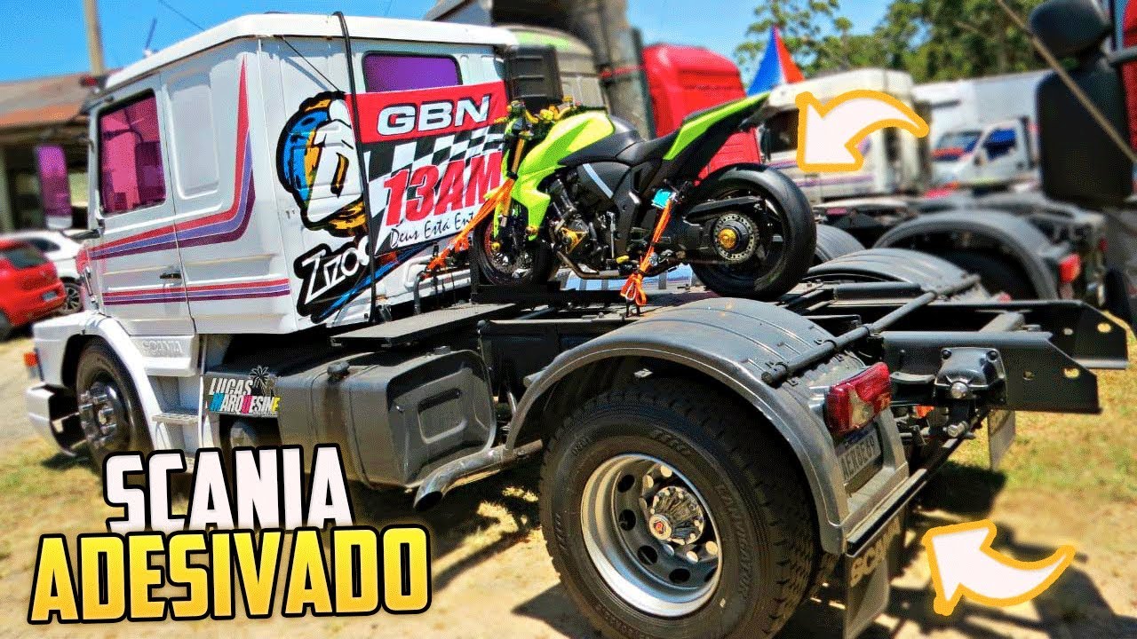 TIREI AS ESCADAS E ADESIVEI MINHA SCANIA 112 😍 PROJETO 112
