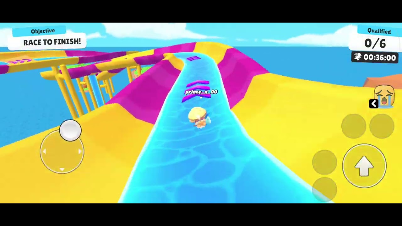 Stumble guys playing in mobile please support me my first video
