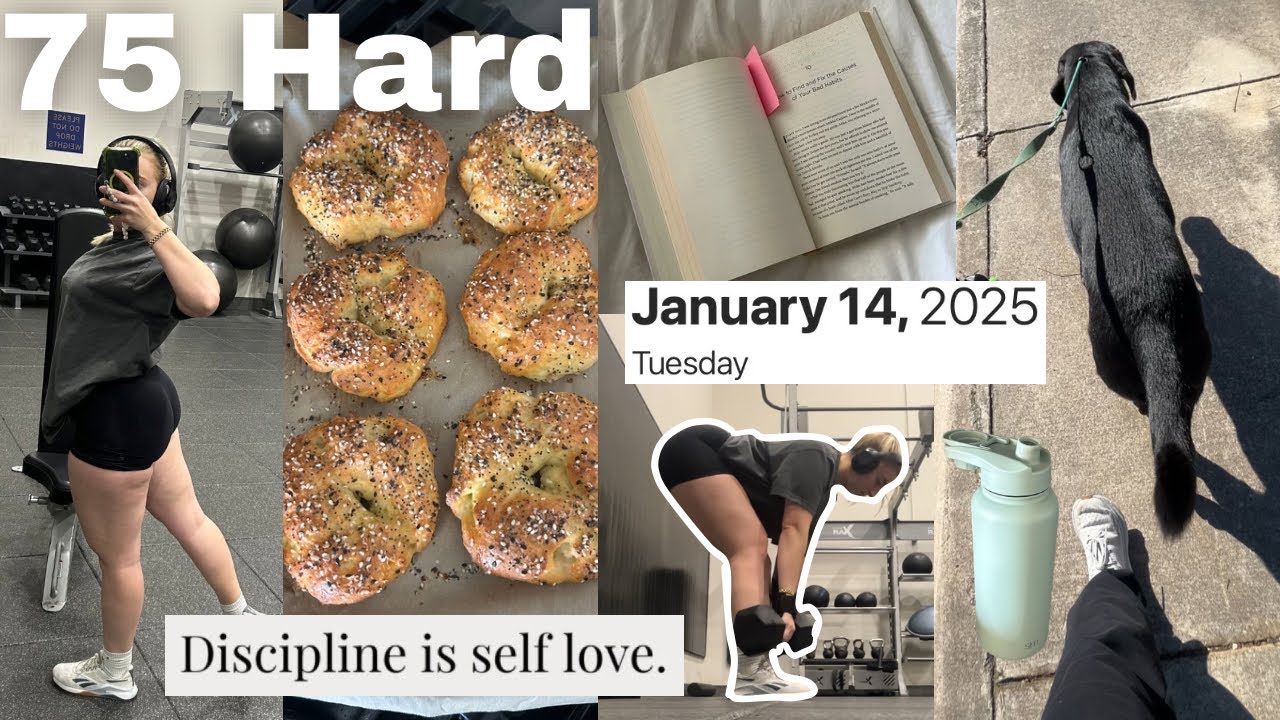THE 75 HARD CHALLENGE DAY 8: Protein Bagel Recipe & Monday MOTIVATION