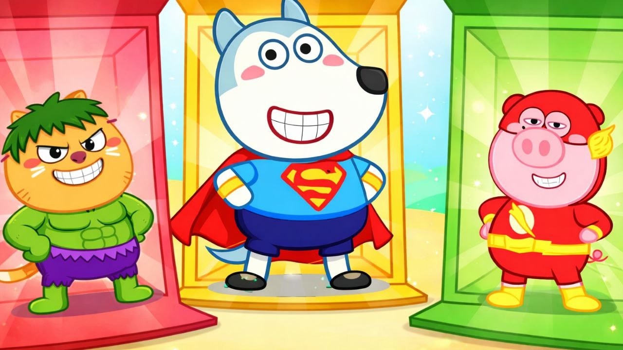 Who Is The Best SuperHero | Wolfoo With Friends | Kids Cartoons | Wolfoo Stories