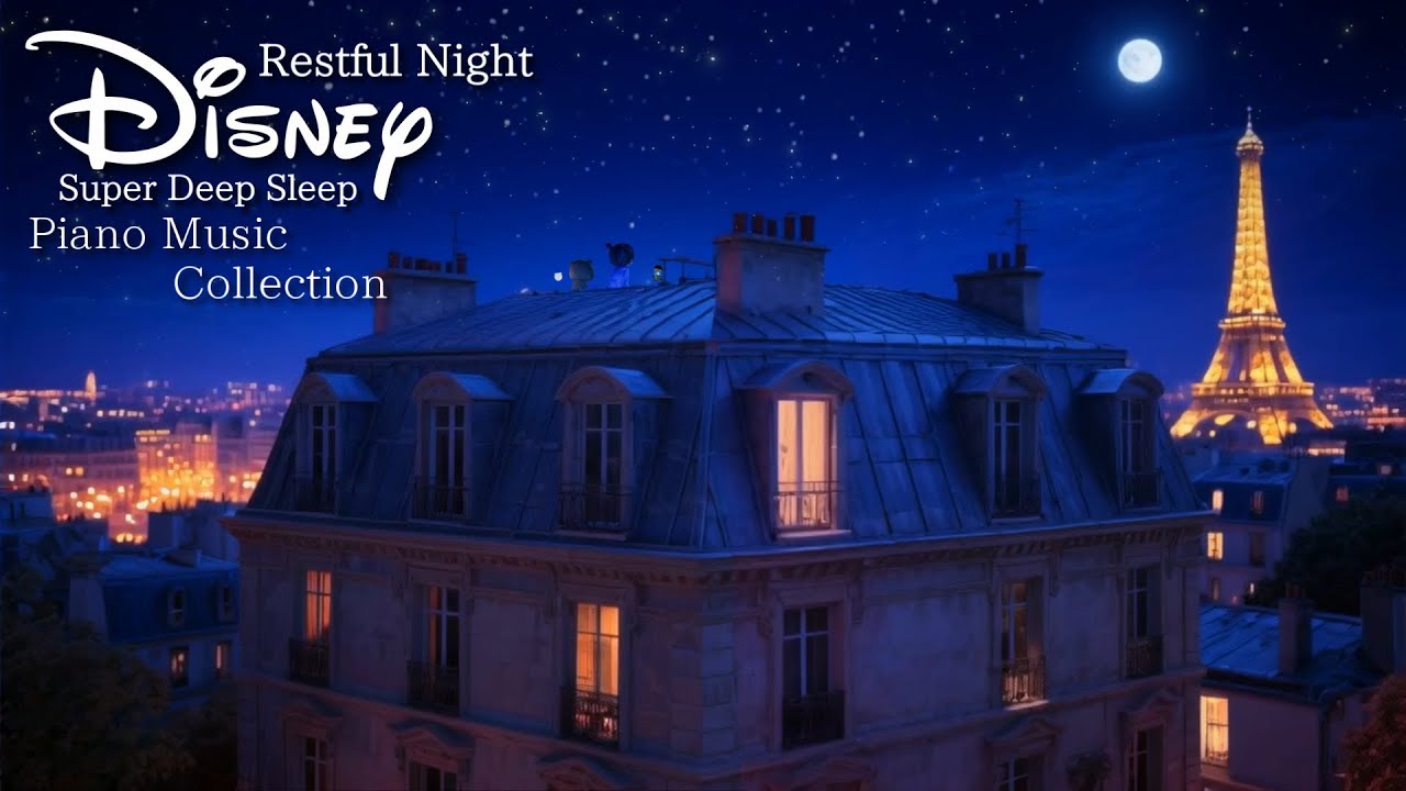 Disney Restful and Tranquil Night Piano Music Collection for Super deep Sleep (No Mid-roll Ads)