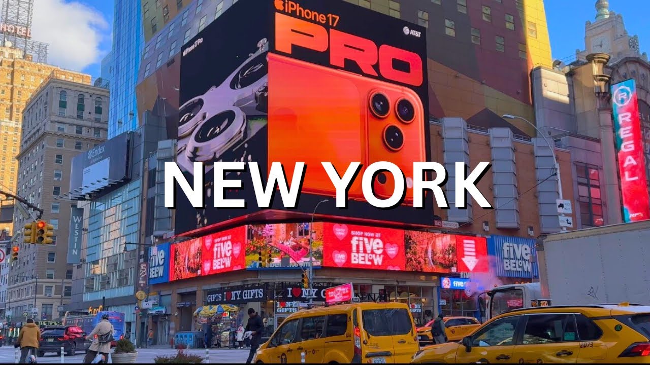 NYC Walking Tour [4K] – MANHATTAN – TIMES SQUARE – BRYANT PARK (Calm Before the Snowstorm 2026)