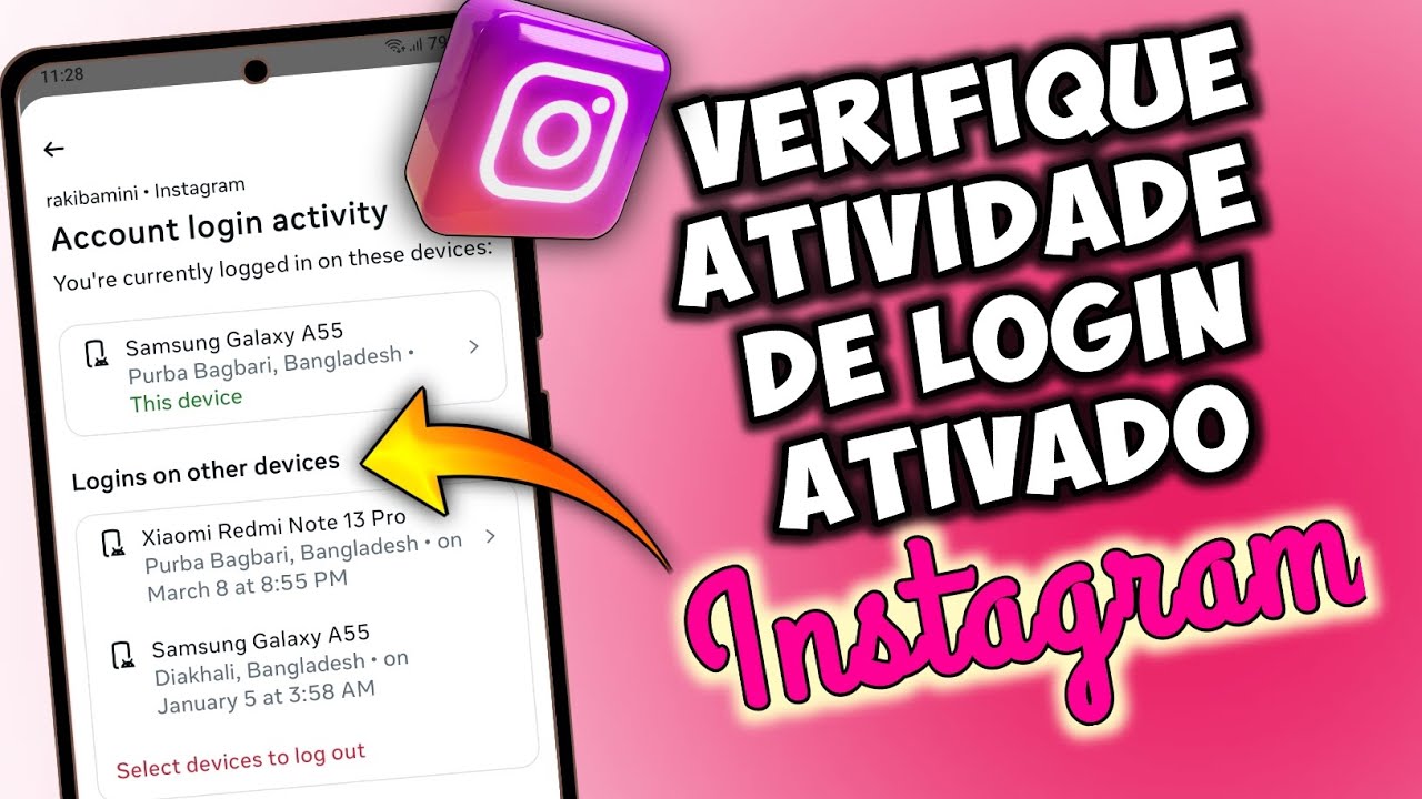 Como verificar meu dispositivo de login do Instagram📲 (2025) | Quem usa minha conta do Instagram