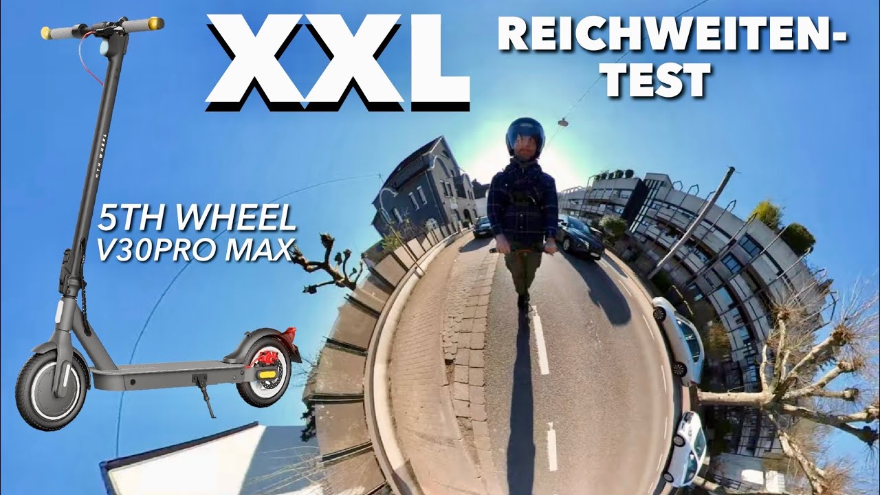 XXL Reichweitentest 5th Wheel V30 Pro E-Scooter - NUR XX KM geschafft ?!? Oh Mann :o/