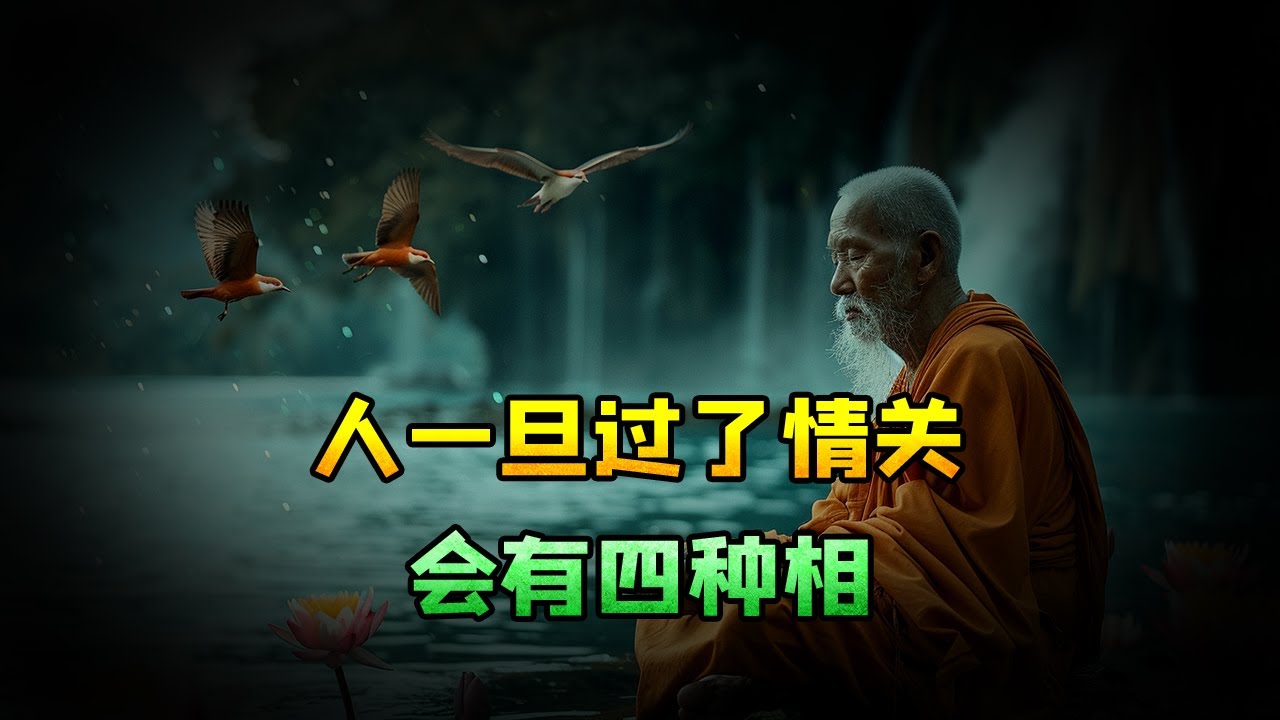人一旦过了情关，会有四种相