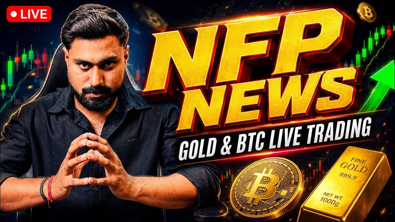 Live NFP News Gold (XAUUSD) & Bitcoin (BTCUSD) Trading  Analysis| Newyork Session|07 AUGUST 2026