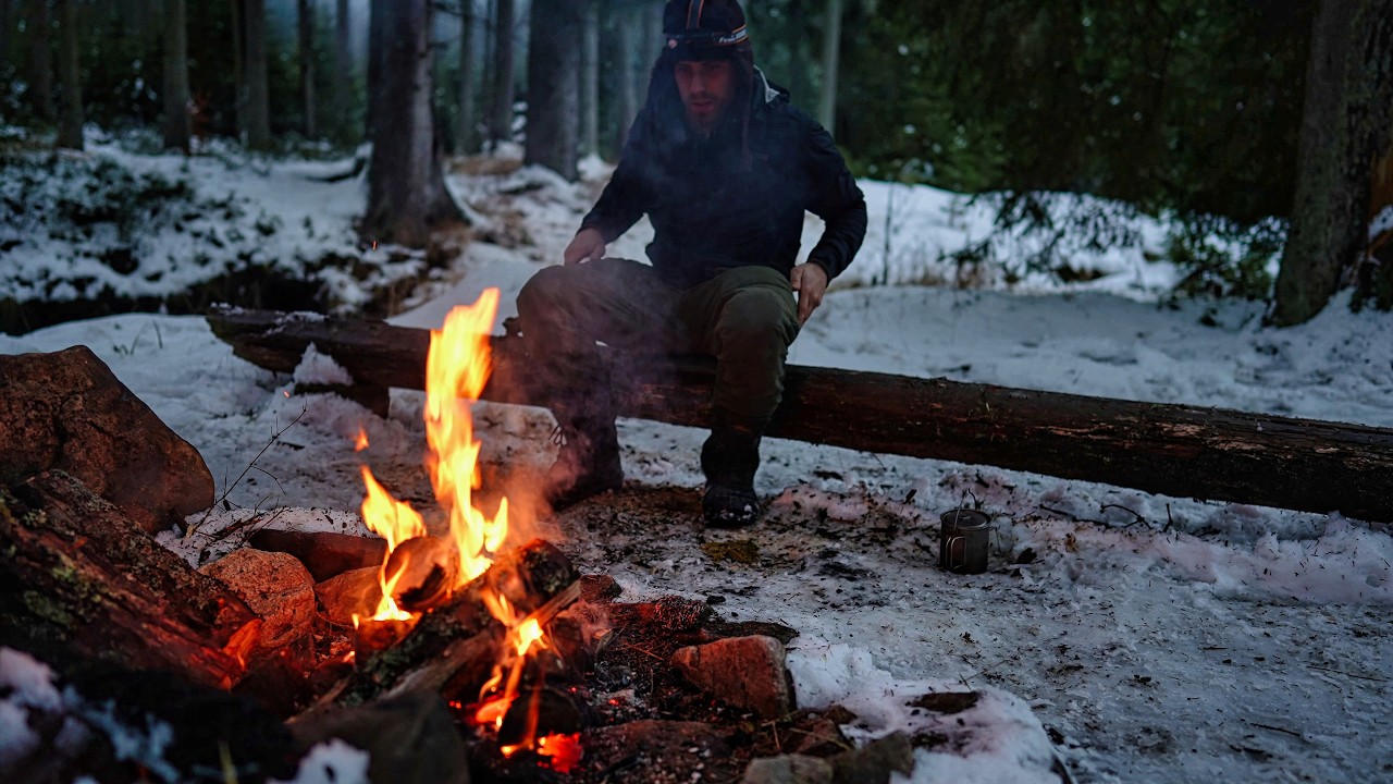 Wintercamping bei Tauwetter und Regen
