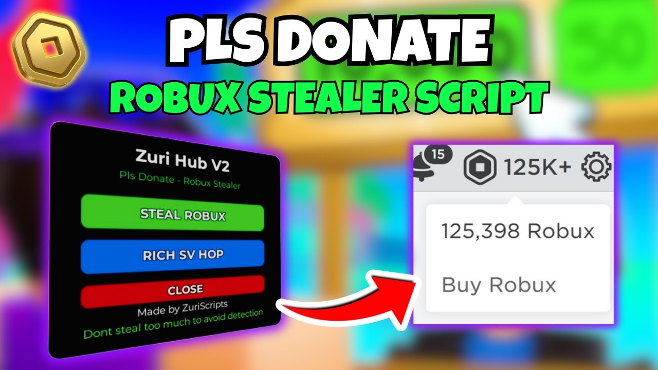 [💰] НОВЫЙ!! Скрипт на авто-кражу Robux в Pls Donate | Не пофикшено | Без ключа