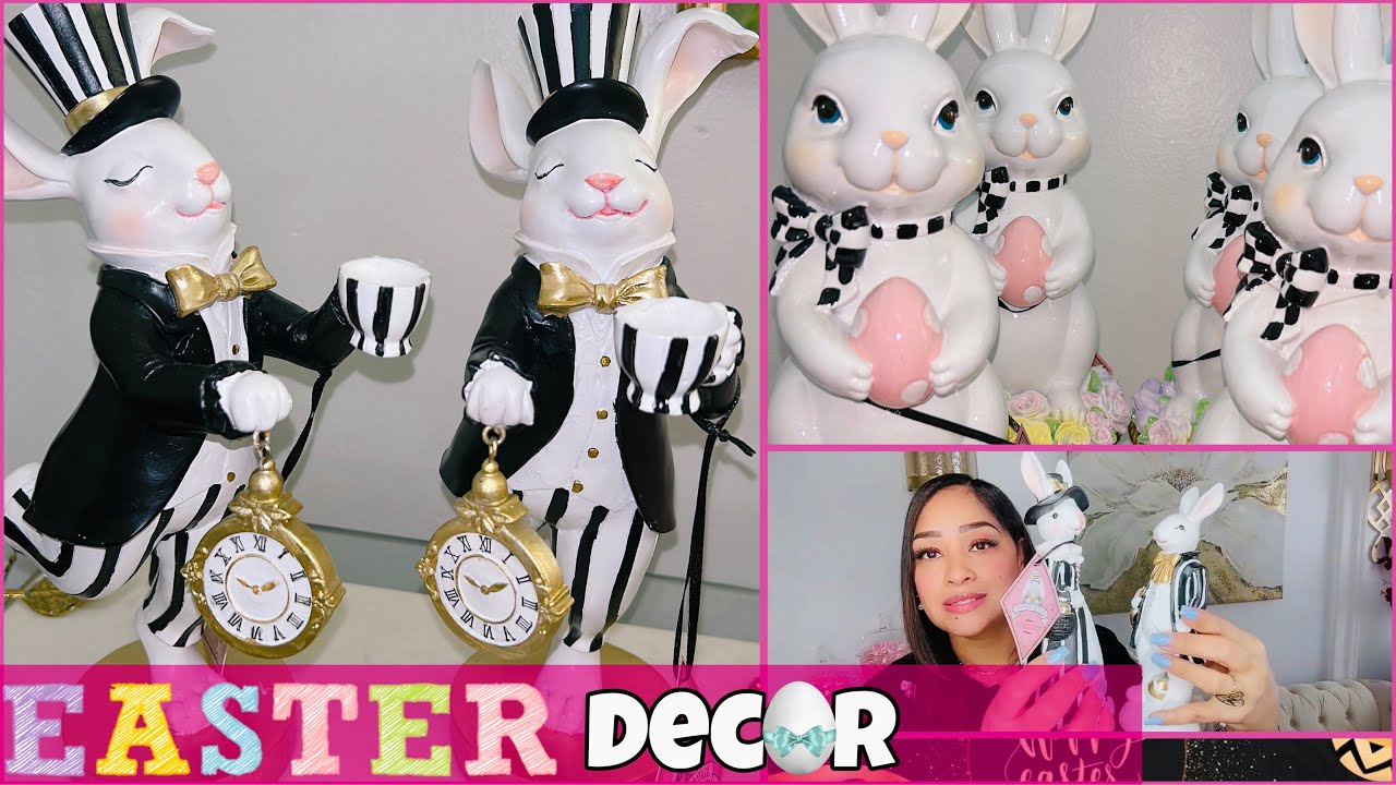Decoración NEGRO Y BLANCO para Easter 🐇🖤✨ ideas para decorar!! Easter 2026 with Dossier 