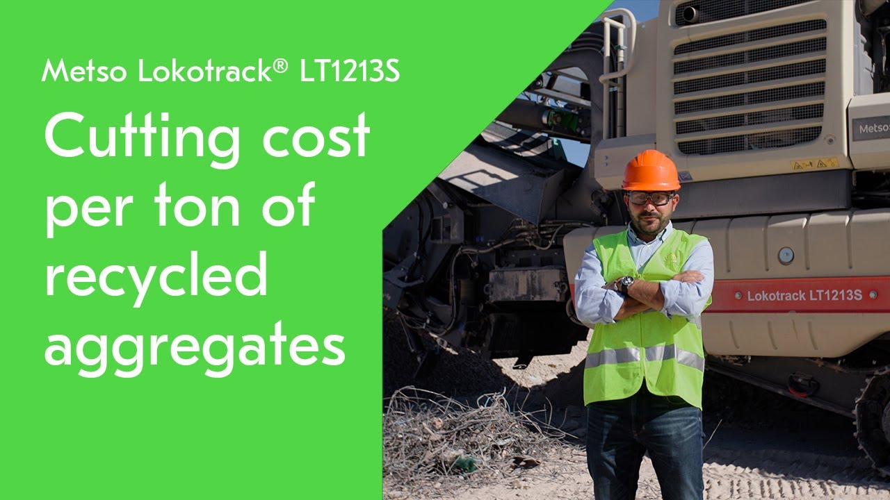 Reducing cost per ton for recycled aggregates at Recicam with Metso Lokotrack LT1213S
