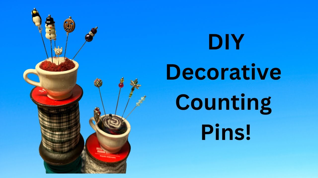 FlossTube DECORATIVE Stitch Counters DIY | Decorative Brooch | Craft Tools