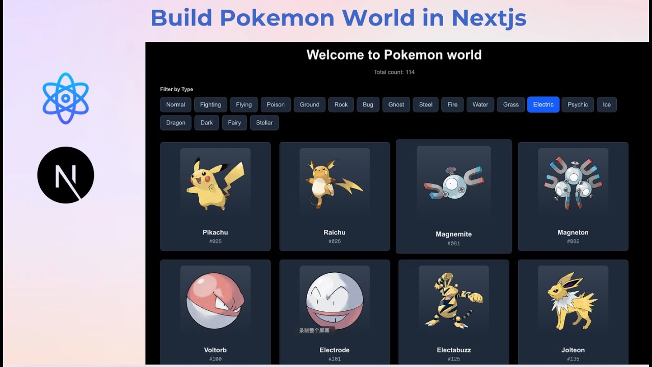 Build a Pokémon World App with Nextjs 16, Tailwind Css, Typescript, Pokemon Api