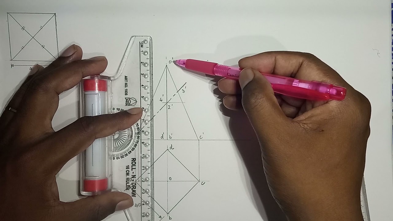 Sections of Solids and DLS of Square Pyramid