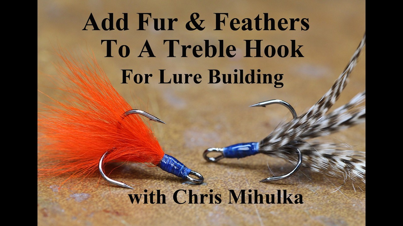 Add Fur and Feathers To A Treble Hook For Lure Building