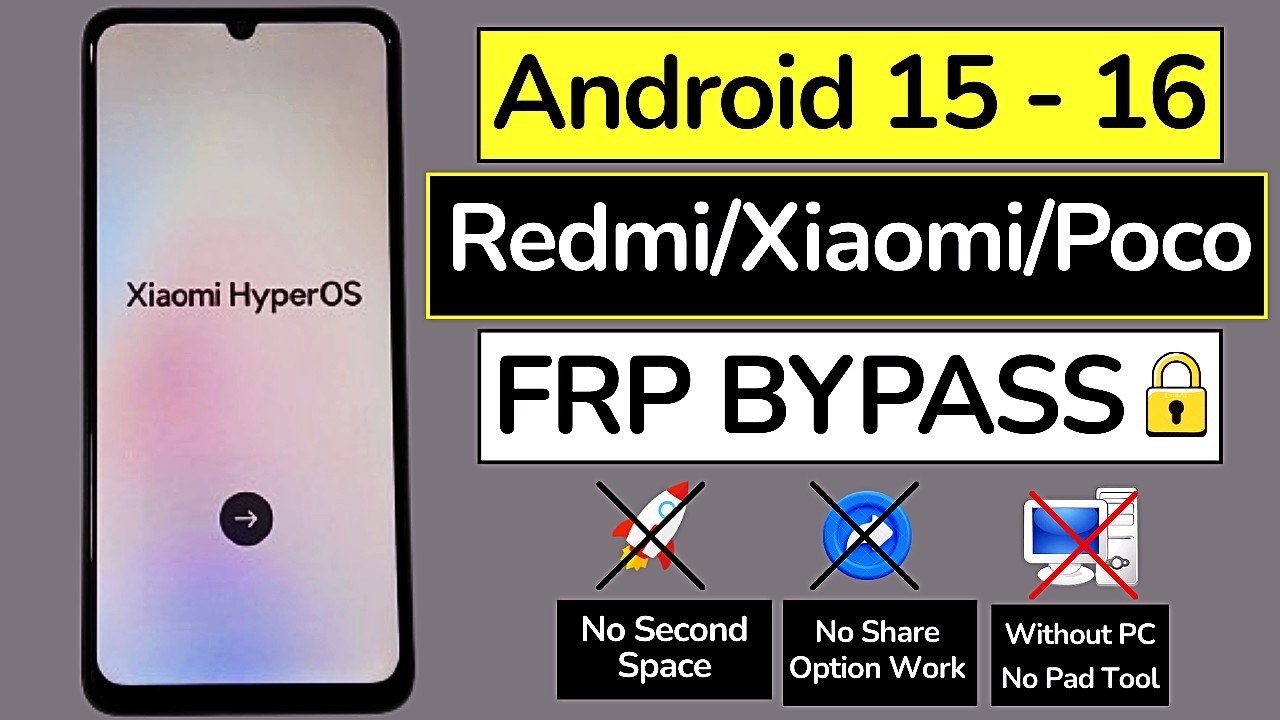 All Xiaomi/Redmi/Poco FRP Bypass 2026 | Android 15-16 | Share Option Not Working | Without Pc Trick