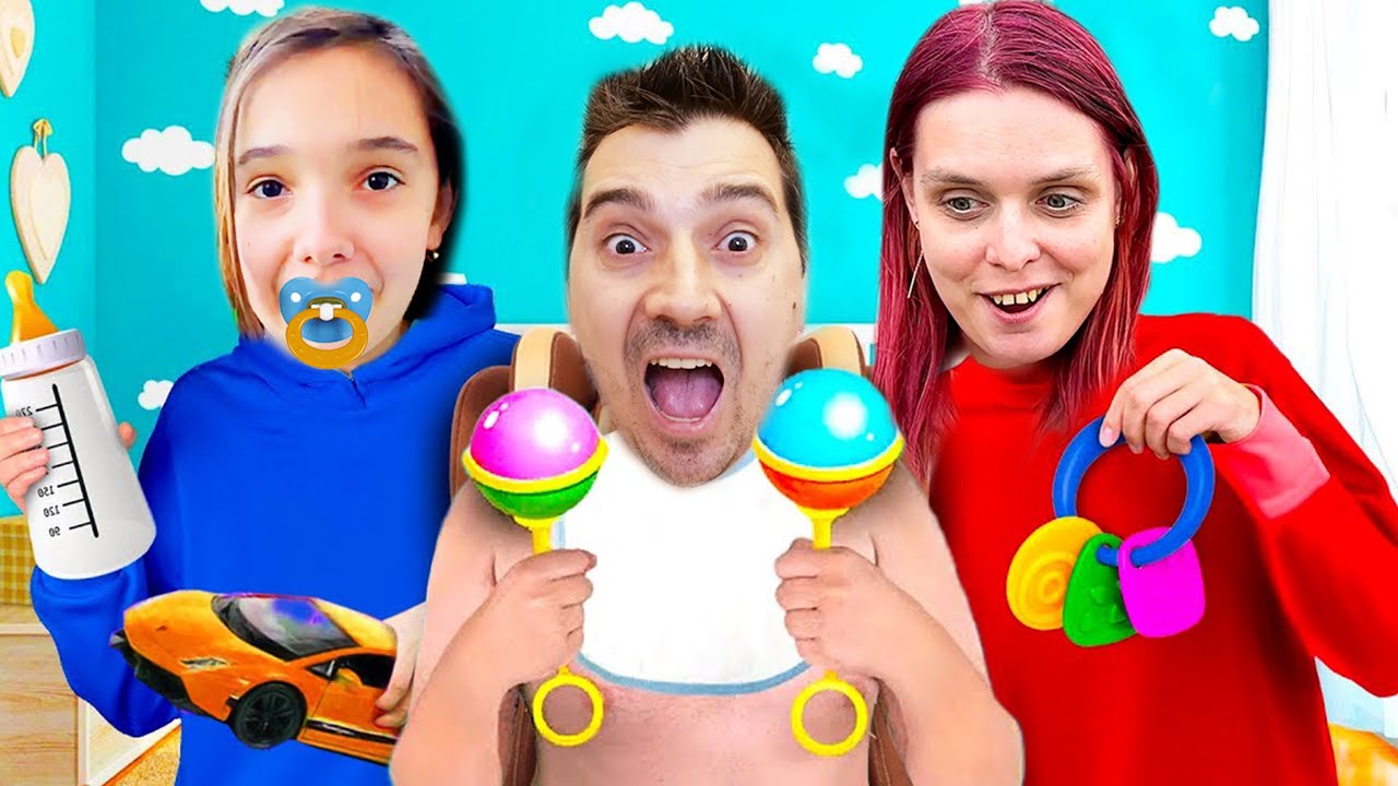 👼🏻 TATA a Devenit BEBELUȘ sau MARA ❓ 24 de ORE ⏰