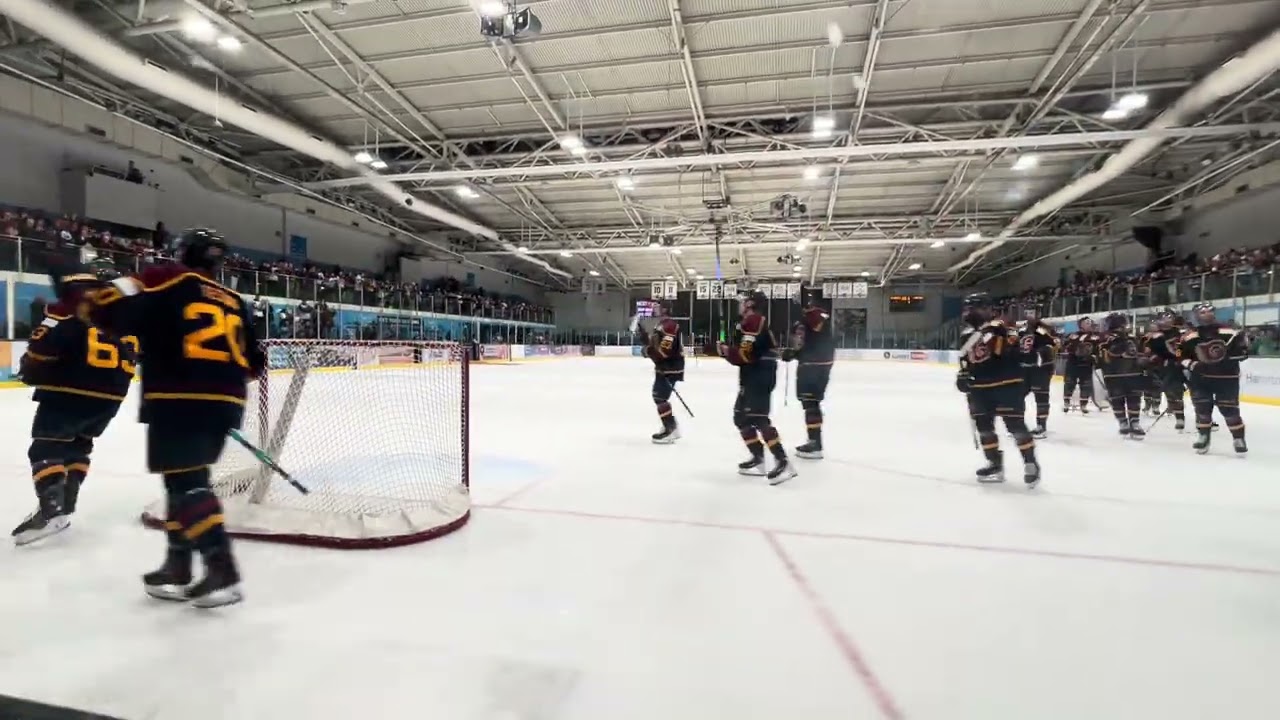 Guildford Flames winning lap of pride! Spot who acknowledges me!!
