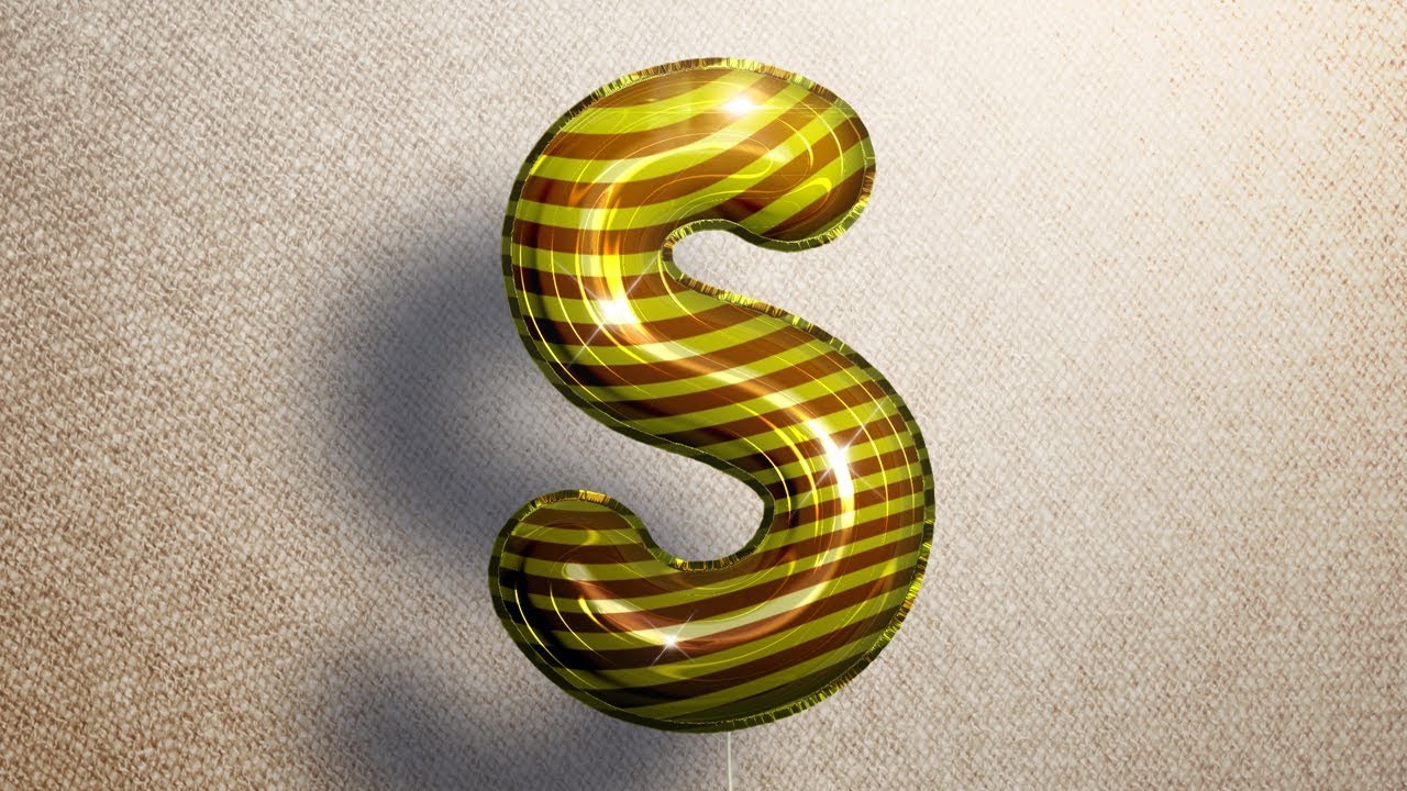 Photoshop CC 2020   -  Realistic Balloon Text Effect