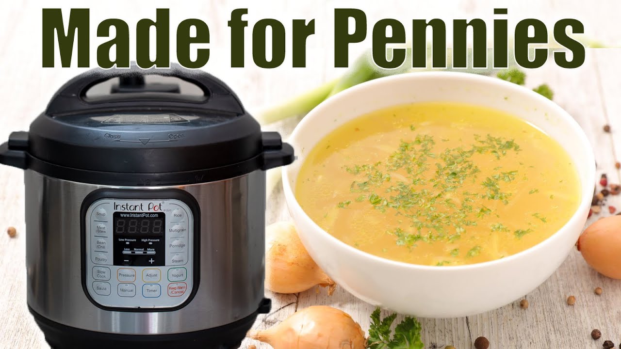 Instant Pot Chicken Stock: Made for FREE!!