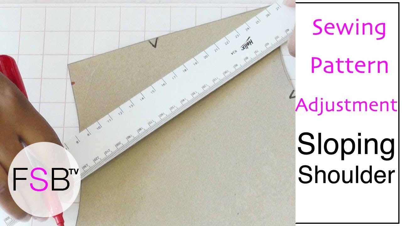 Sewing Pattern Adjustments: Sloping Shoulders