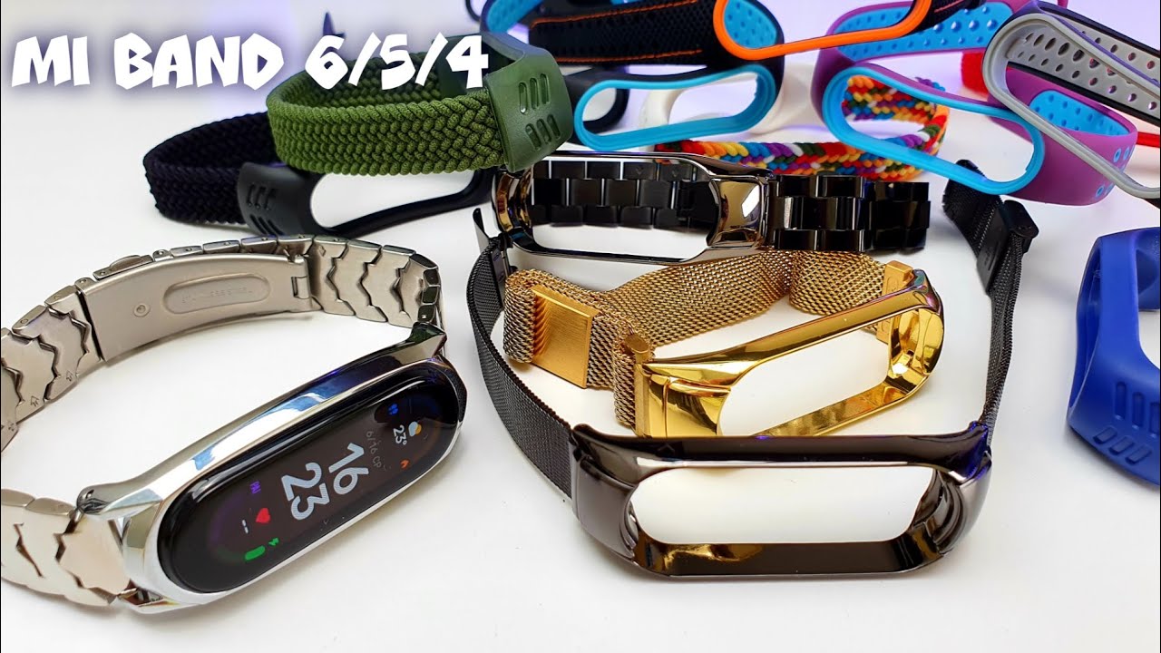БОЛЬШАЯ РАСПАКОВКА для MI BAND. 💥КУЧА РЕМЕШКОВ и БРАСЛЕТЫ на СЯОМИ МИ БЕНД 6/5/4