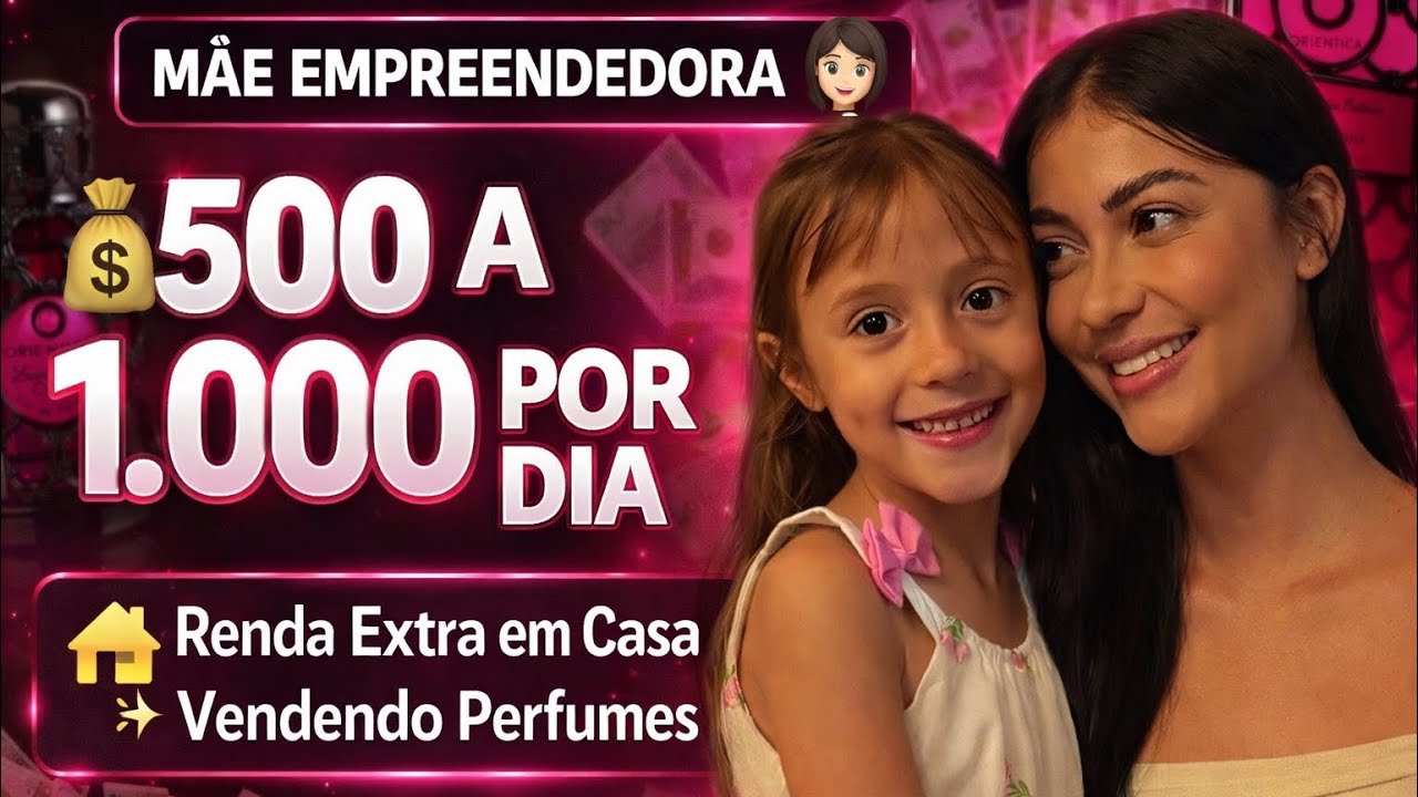 Renda Extra em Casa com Perfumes 💗 Faturando de 500 a 1.000 por Dia | Rotina Real