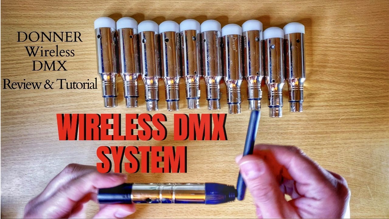 WIRELESS DMX Lighting System - Donner Wireless DMX Review & Tutorial