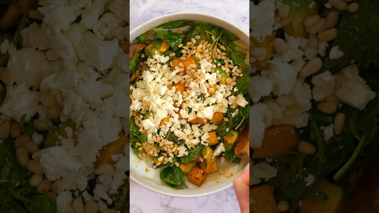 Roast Pumpkin Salad With Feta-creamy,easy,delicious!! 