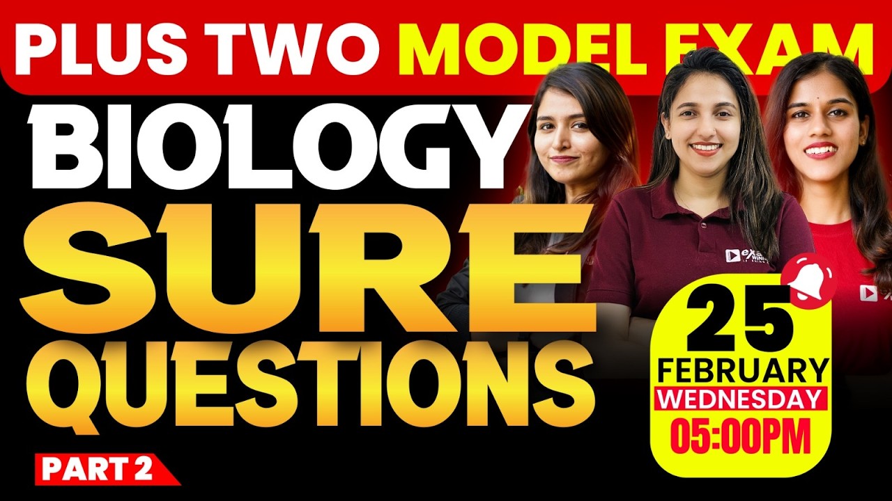 Plus Two Biology Model Exam | Sure Questions | Part 2 | Exam Winner