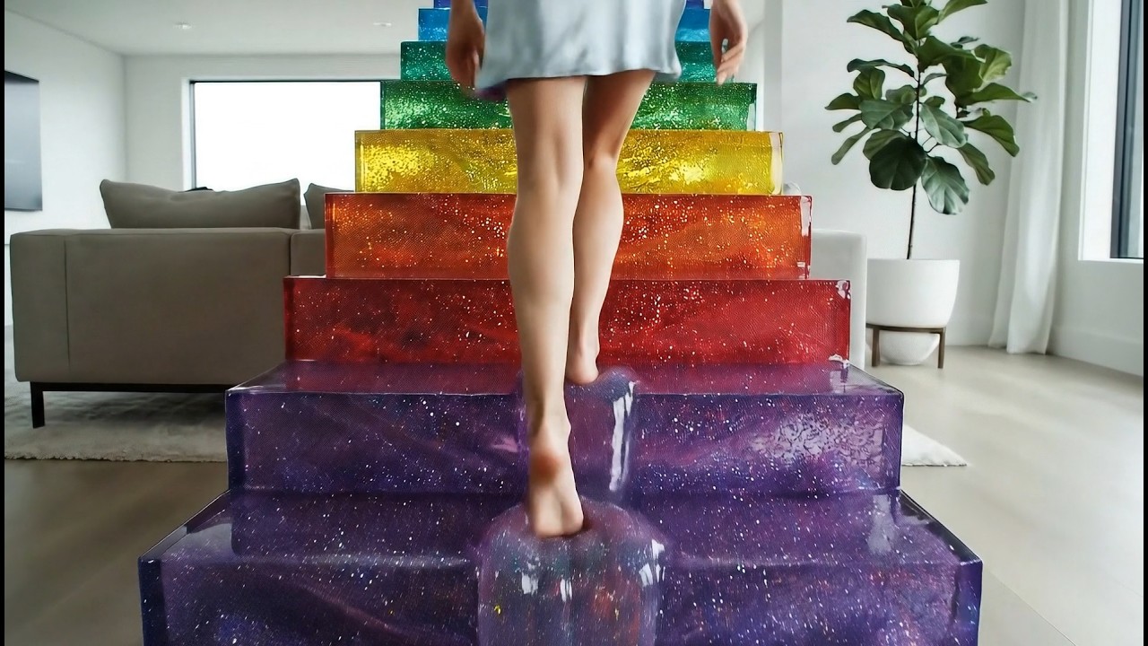 Which stairs would you take? Oddly Satisfying AI ASMR 