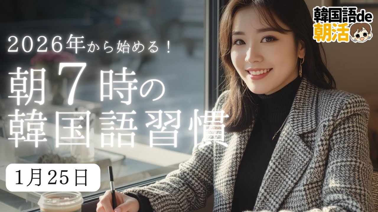 【心機一転】朝7時の韓国語でリスタート（1月25日）
