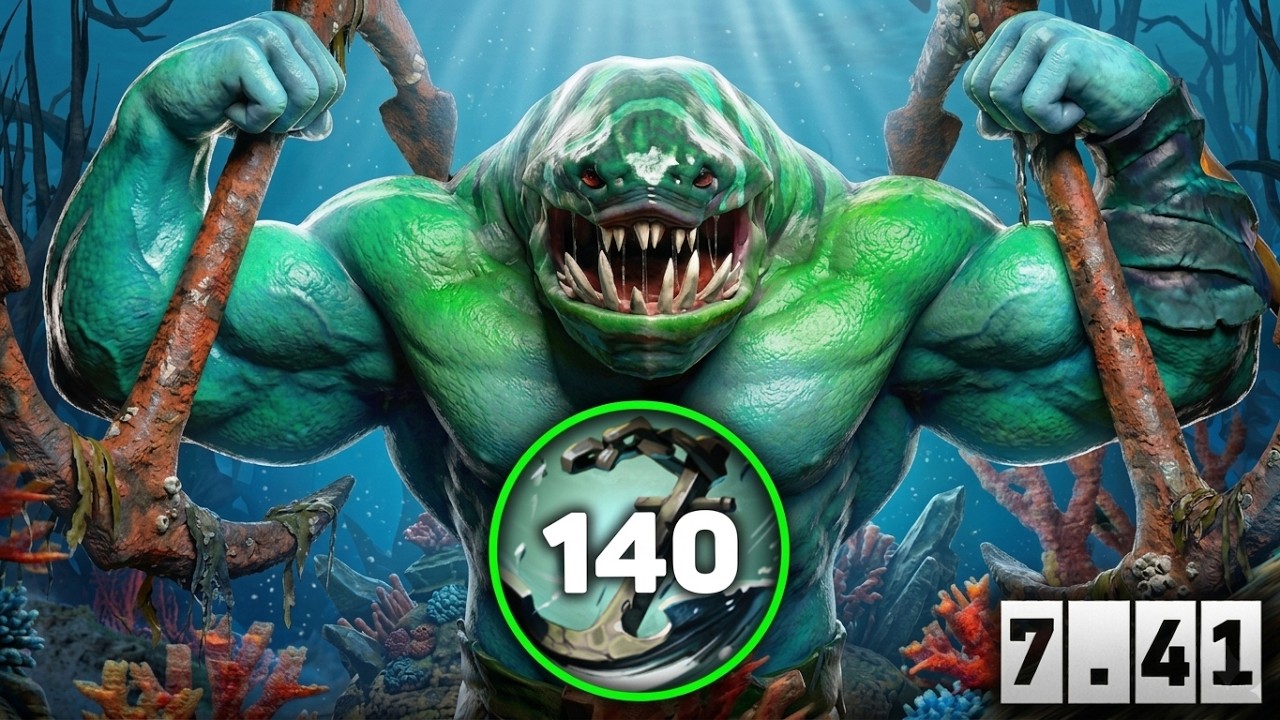 New World Record in 7.41 140 Stacks🔥🔥🔥90 Kills Tidehunter | Dota 2 Gameplay