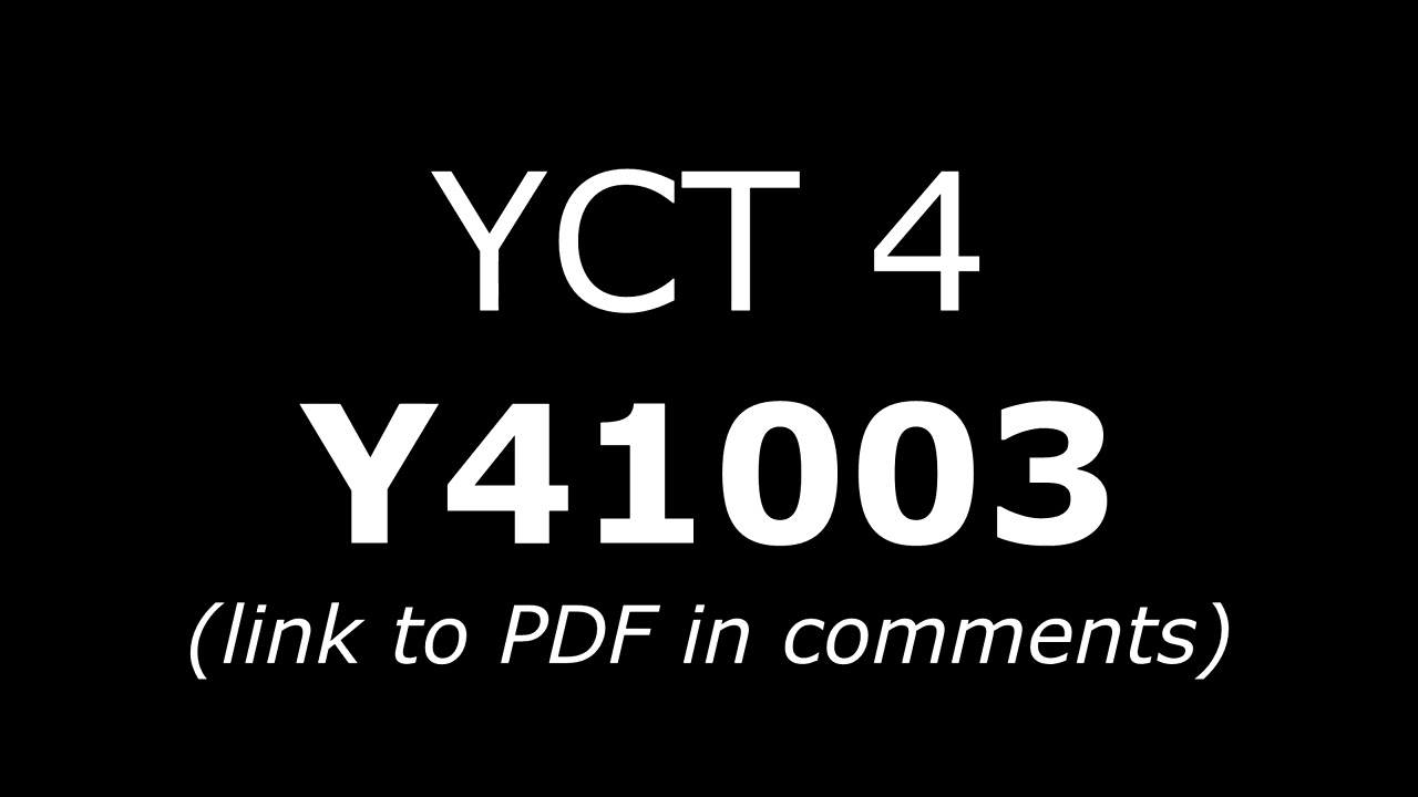 Y41003 Test YCT 4 Test z języka chińskiego dla dzieci