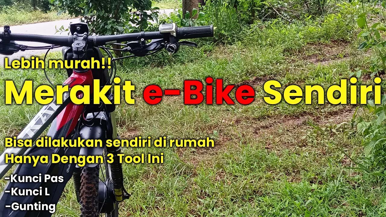Cara Memasang e-Bike Kit Konverter di Sepeda | Merubah Xtrada 5 Jadi e-Bike