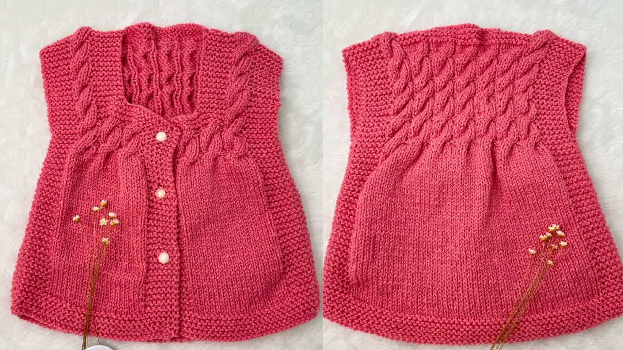 COLETINHO EM TRIC&Ocirc; PARA BEB&Ecirc; COM TRAN&Ccedil;A #knitting #trico