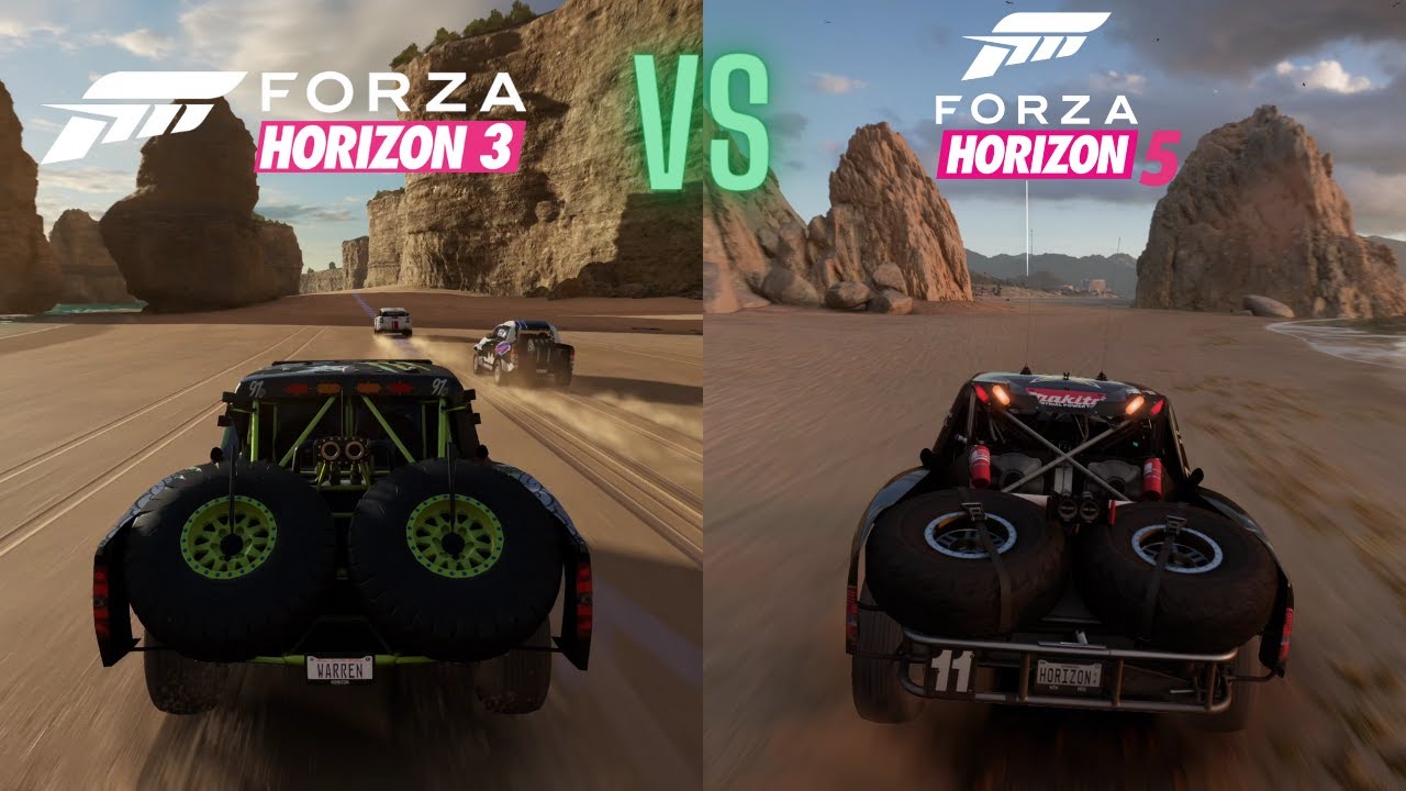 Forza Horizon 3 VS Forza Horizon 5 | Direct comparison | ✨10-Year Anniversary✨ Origins Story | XSX🎮
