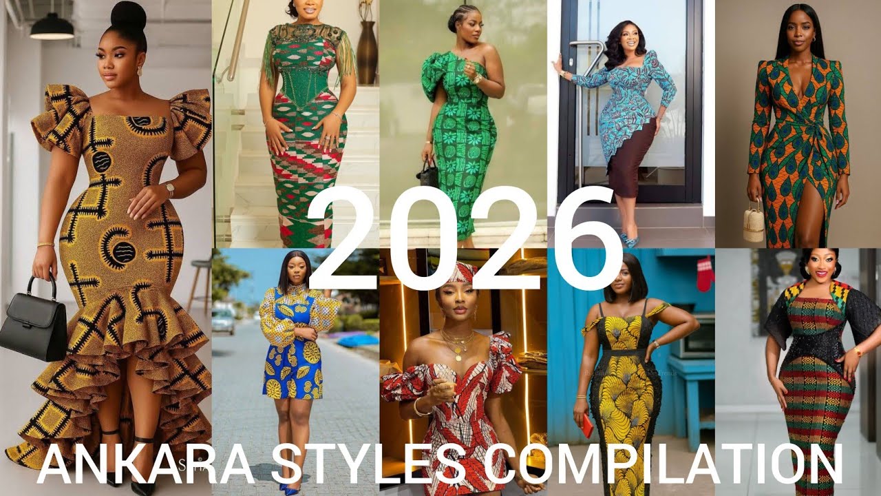 Самые модные и стильные модели платьев анкара / Длинные и короткие платья анкара / Модные модели ...