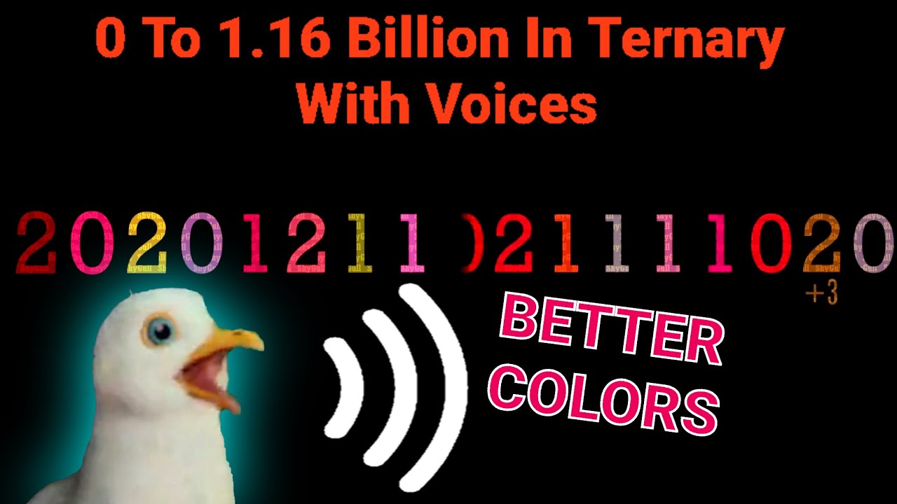 0 To 1.16 Billion In Ternary With Voices