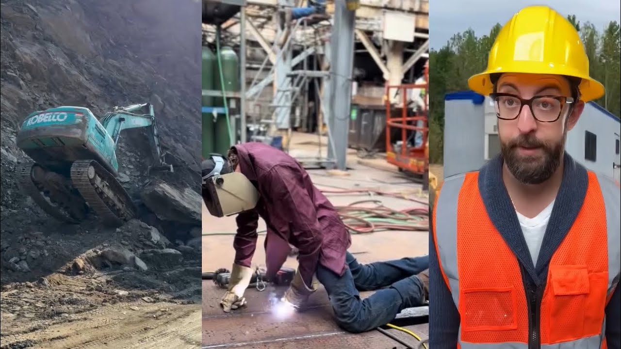 My Construction Site: Smart Workers and Crazy Funny Moments🤣#adamrose #funny #crazy #smart #amazing 