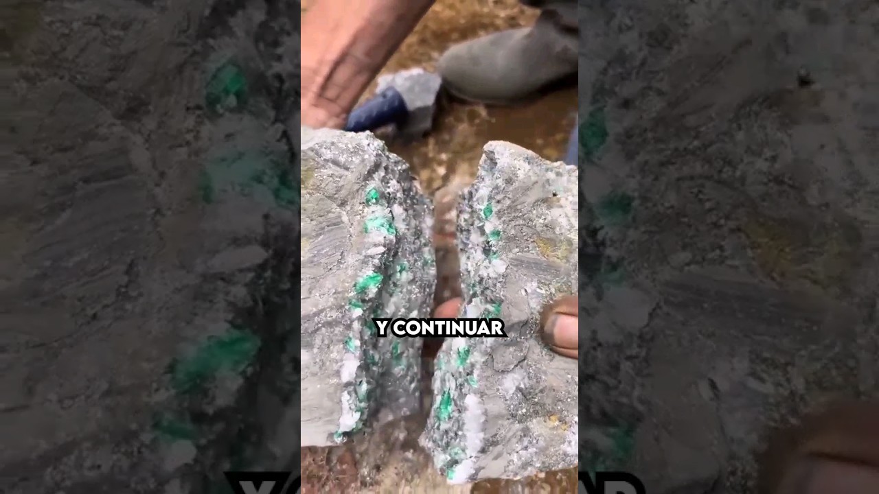 Mineros encuentran una Roca llena de Esmeraldas 🤑