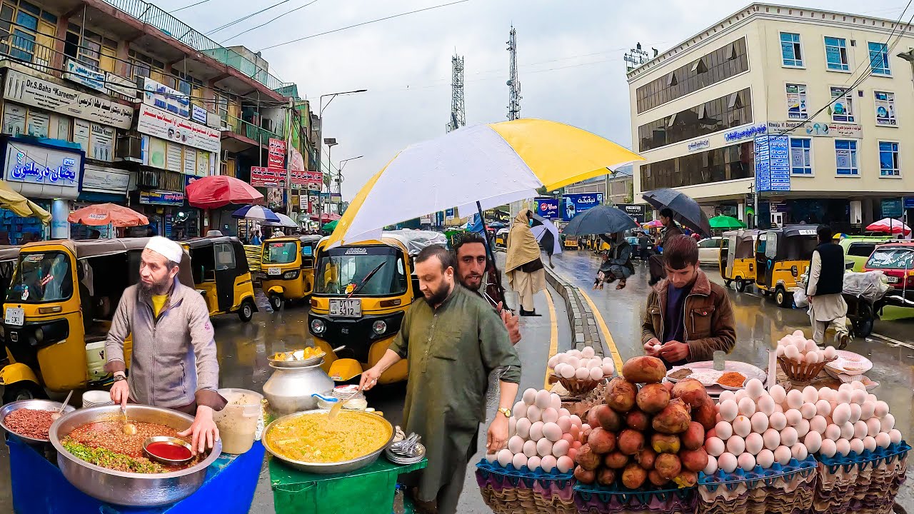 Afghan Street food | Rainy Day in Jalalabad City