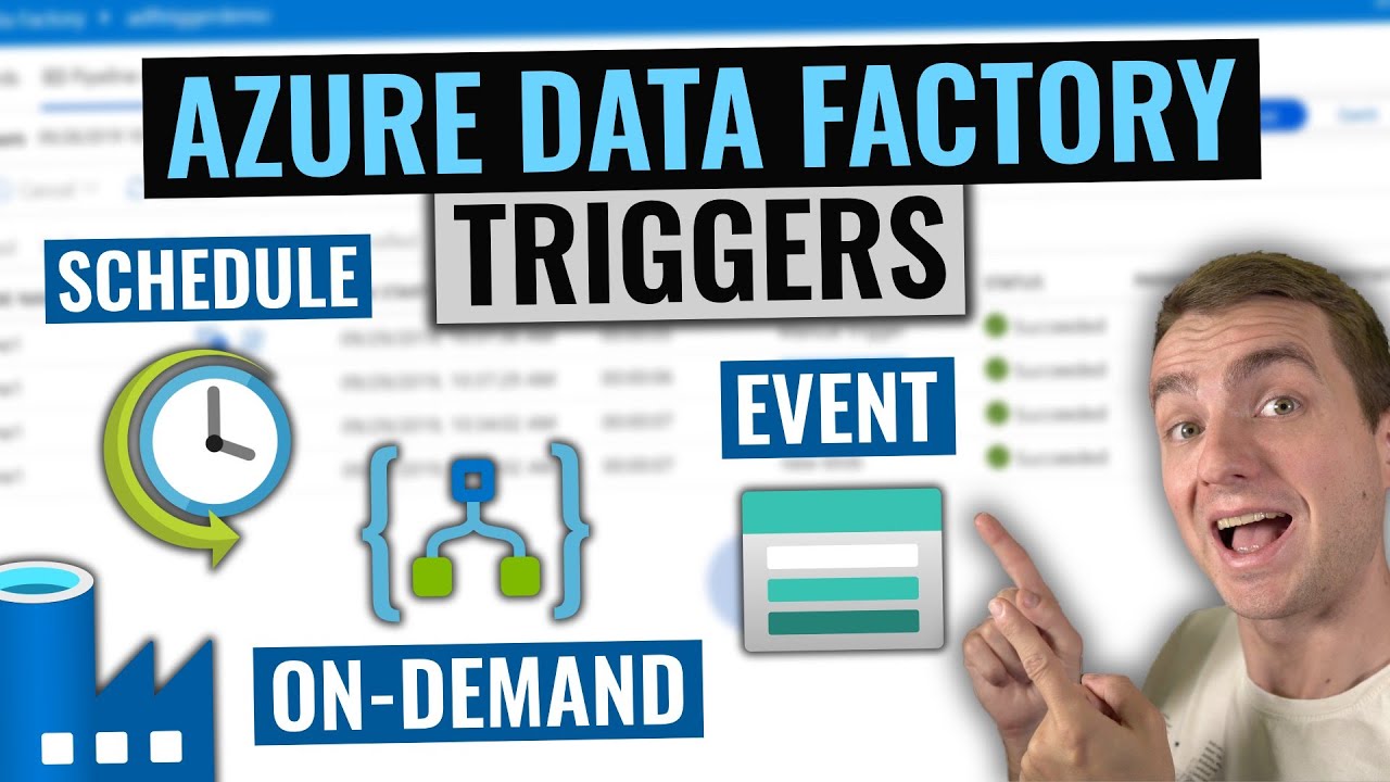 Azure Data Factory Triggers Tutorial | On-demand, scheduled and event based execution