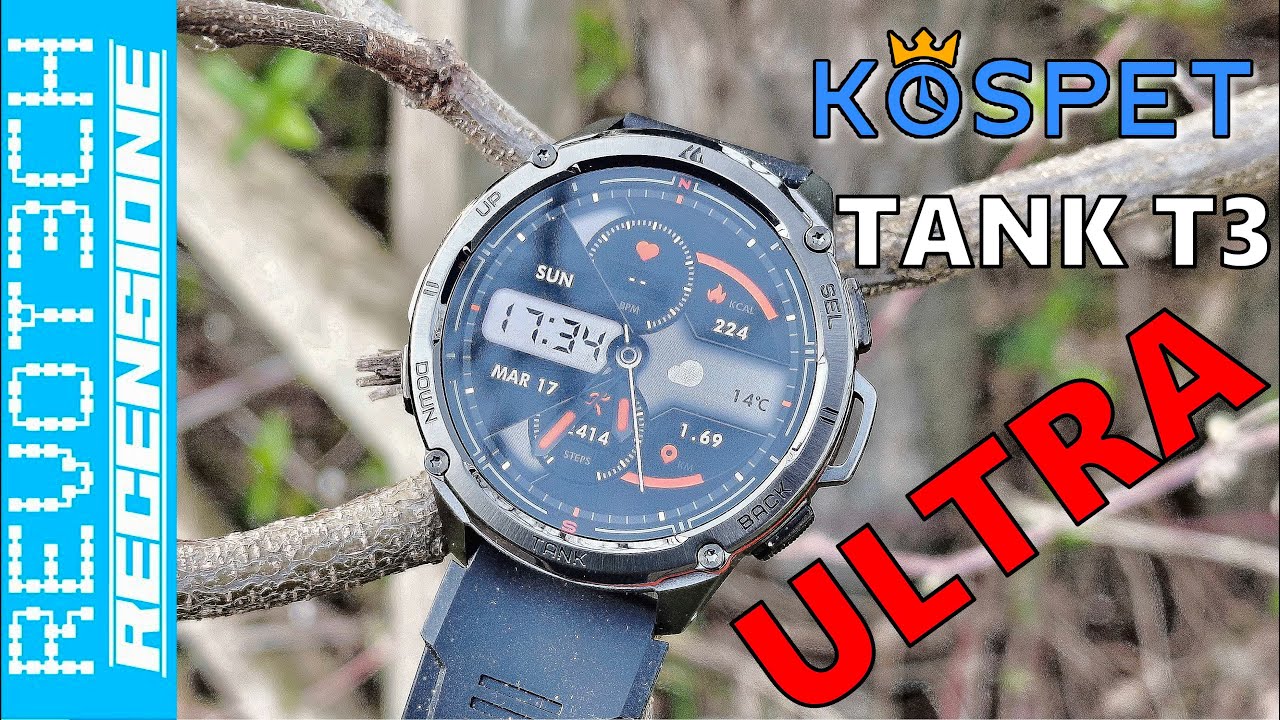 Kospet Tank T3 ULTRA Review: GPS integrato, Rugged Design e AMOLED a circa 100€
