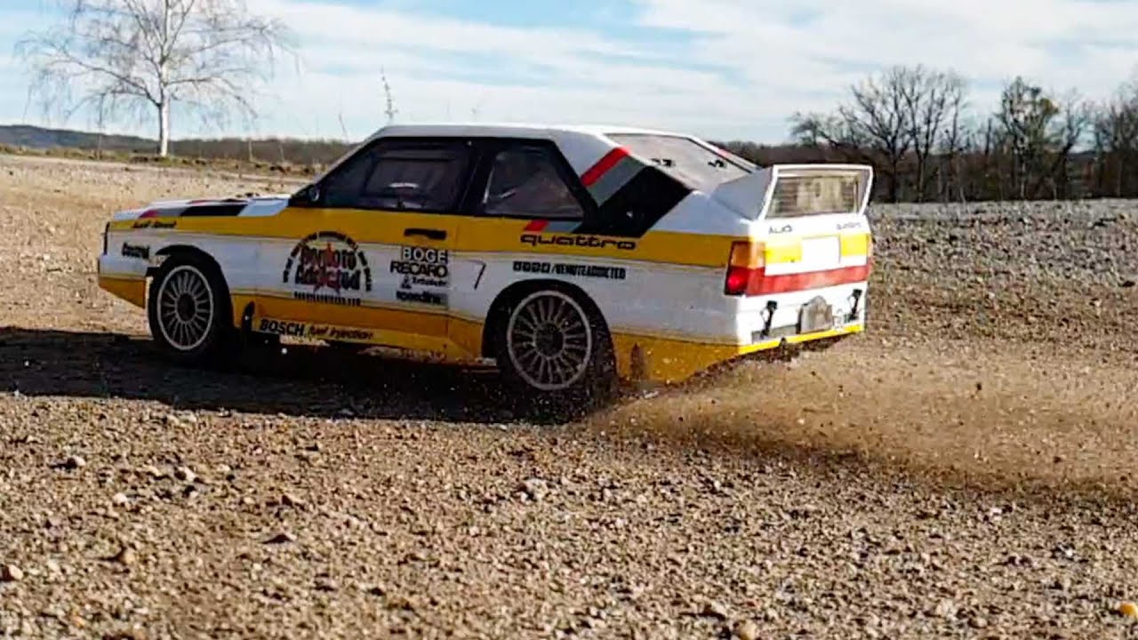 Tamiya XV-01 Audi Sport Quattro - Slow Mo Power Slides