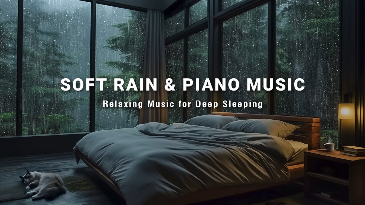 Deep Sleep Music - Soft Rain & Relaxing Piano to Relieve Stress, Anxiety and Depression, Insomnia