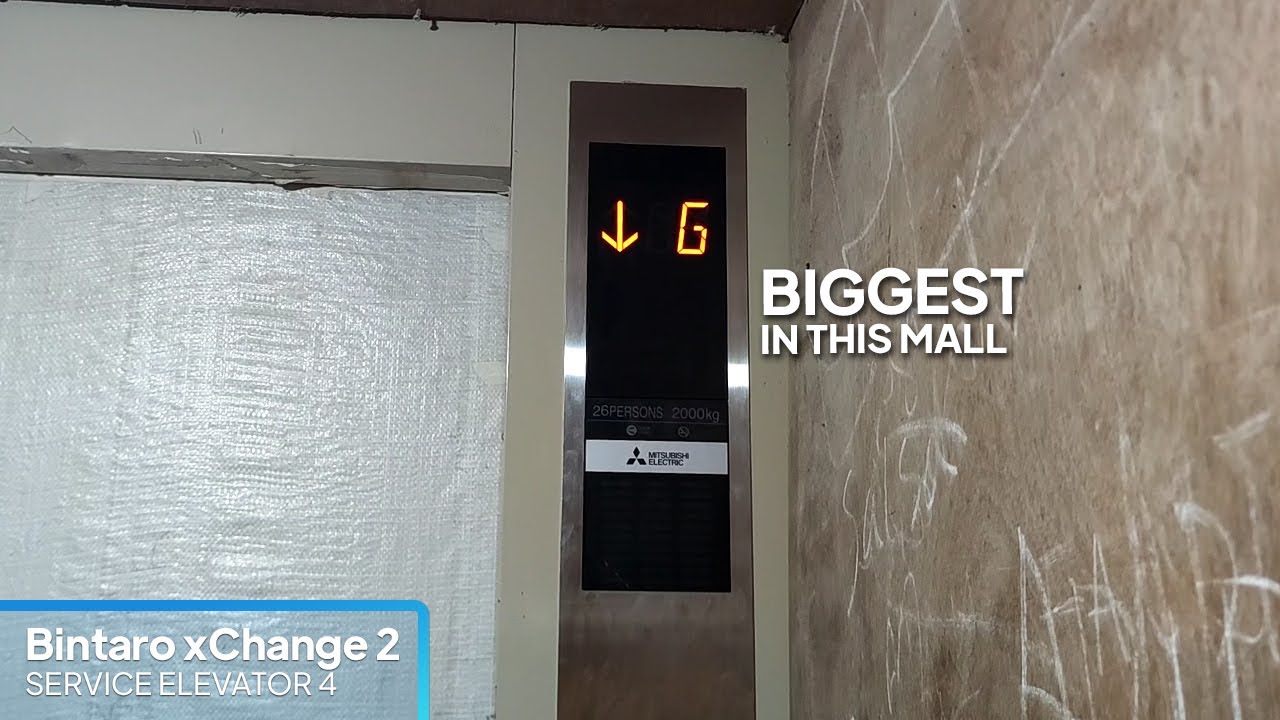 The BIGGEST Elevator in this mall! | Mitsubishi Freight Elevator - Bintaro xChange 2 (Lift 4)