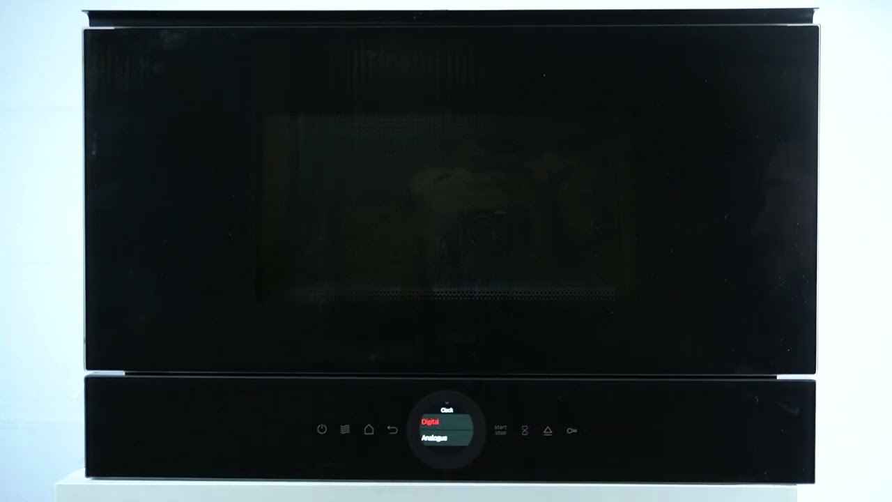 Microwave Bosch BFL7221B1 - How to Change Clock Design | Update the Clock Display