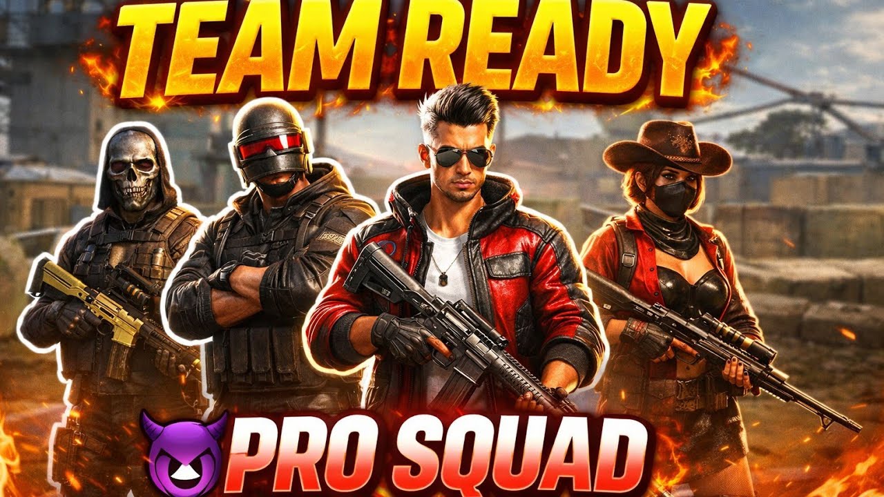 BGMI Squad Entry 🔥 Team Ready &ndash; Full Attitude Lobby | 120 FPS GameplayUltimate BGMI | Rusher Team