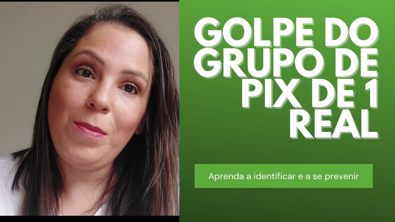 NÃO CAIA NO GOLPE DO PIX DE 1 REAL!